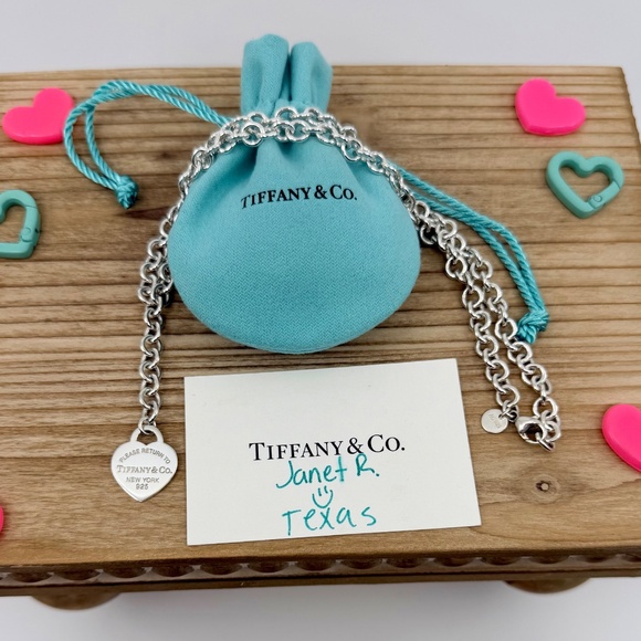 Tiffany & Co. Jewelry - Return to Tiffany & Co. Silver Heart Tag Y Lariat Necklace, 16 inch